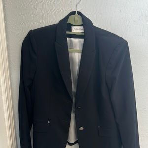 Calvin Klein Two-Piece Skirt Suit Size 8 Navy